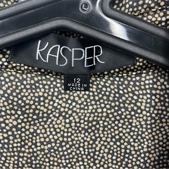 Vintage Kasper Small Dots Pattern Button Up Blouse - Picture 6 of 6